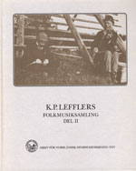 Bild på boken KP Lefflers folkmusiksamling del II